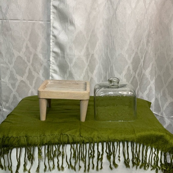 Glass Cloche with Wooden Stand - Picture 6 of 6